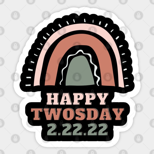 Happy Twosday 2.22.22 Sticker by Hunter_c4 "Click here to uncover more designs"